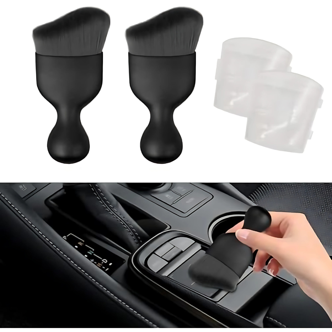 2 PCS CAR SOFT HIGH QUALITY DETAILING BRUSH, SOFT BRISTLE NON-SCRTACH BRUSH