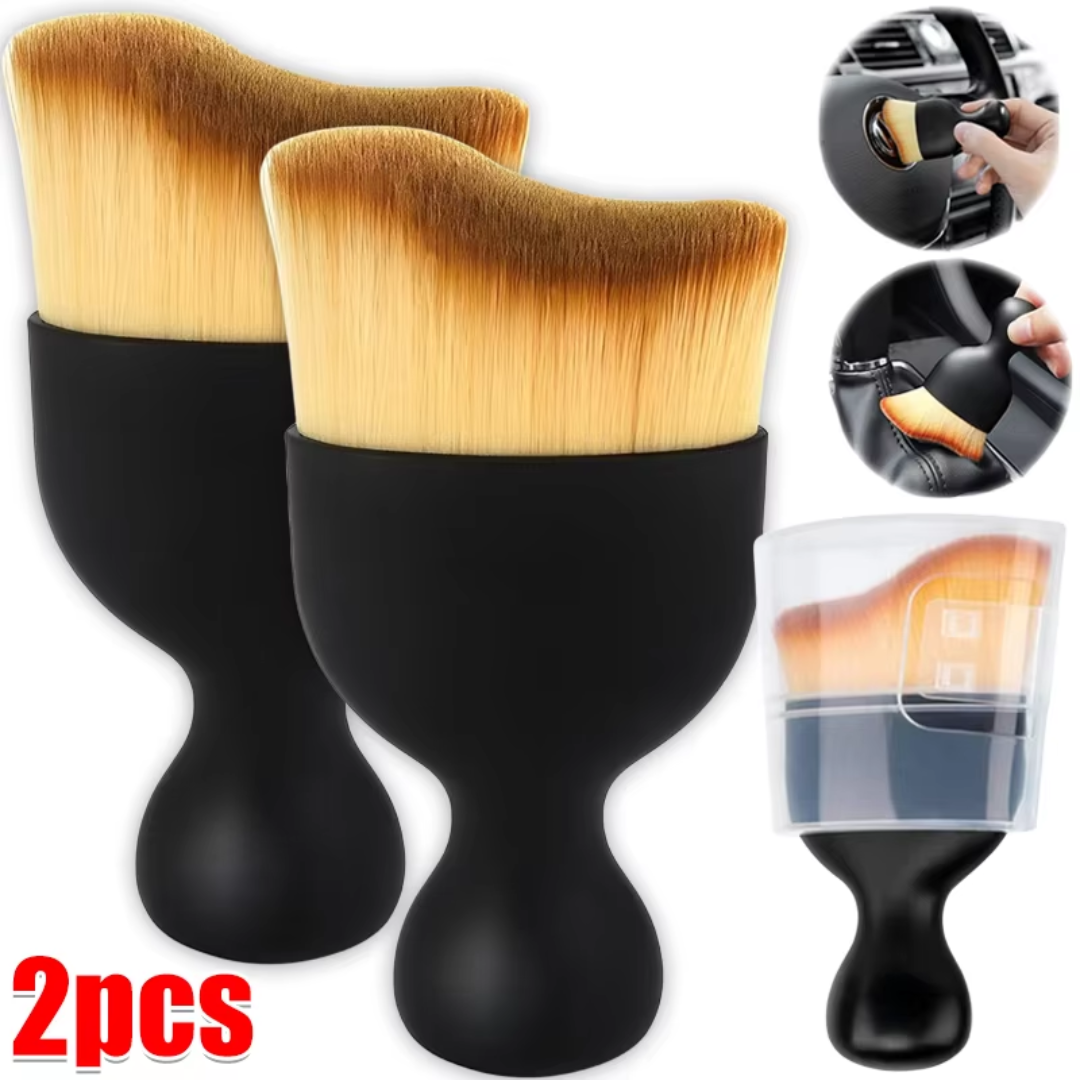 2 Pcs Car Detailing Brush Soft High Quality- Keyboard, Computer Cleaning