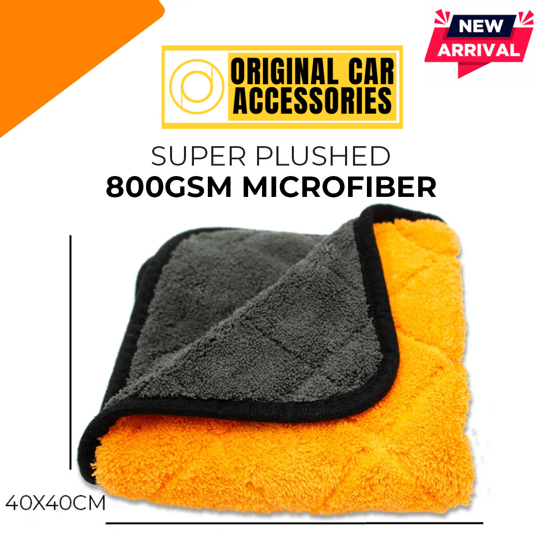 CAR CLEANING MICROFIBER 800GSM - 40X40CM