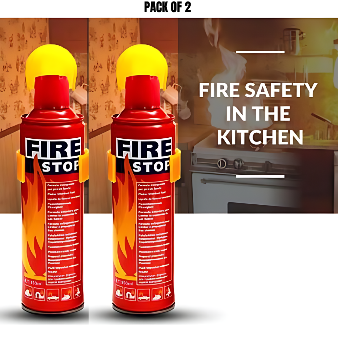 FIRE EXTINGUISHERS FOAM FIRE STOP 500ML -FOR KITCHEN HOME CAR RESTURANT - 5 YEAR EXPIRY