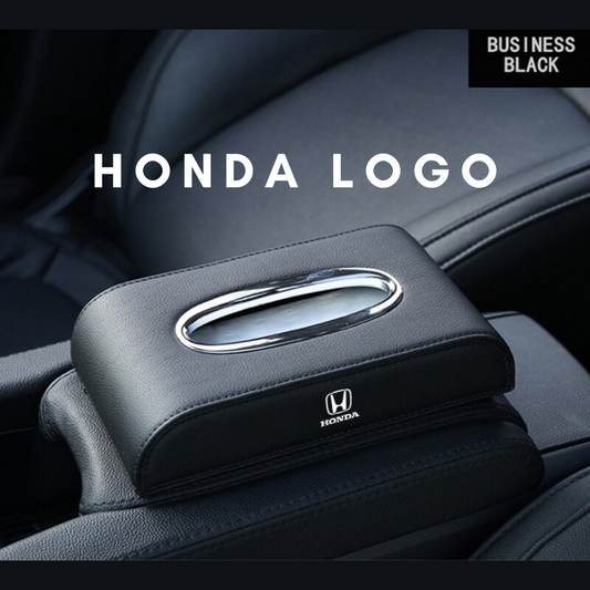 PU LEATHER HONDA CAR TISSUE BOX UNIVERSAL -BLACK HIGH QUALITY
