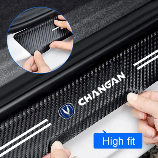 CHANGAN Logo Carbon Fiber Sill Protector