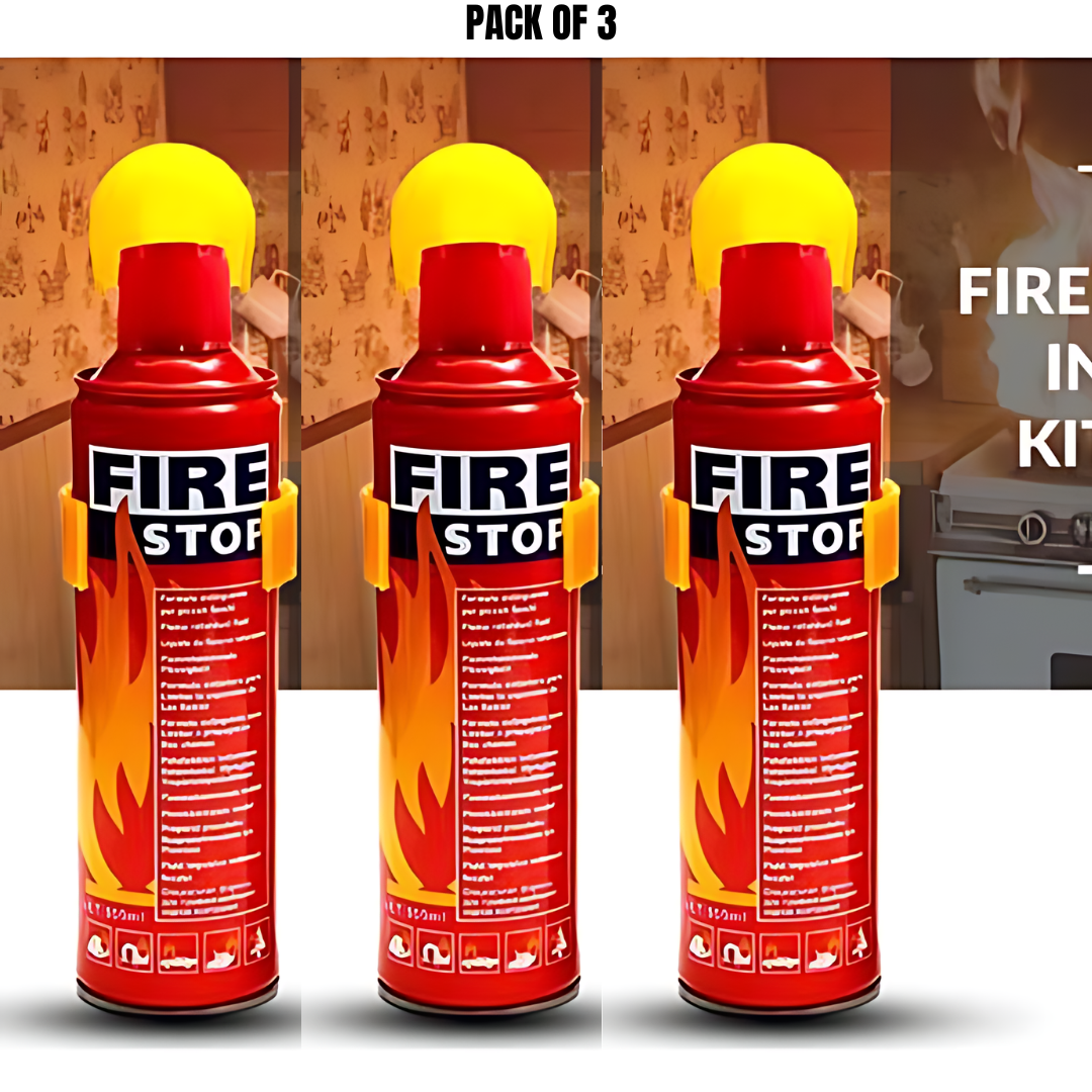 FIRE EXTINGUISHERS FOAM FIRE STOP 500ML -FOR KITCHEN HOME CAR RESTURANT - 5 YEAR EXPIRY