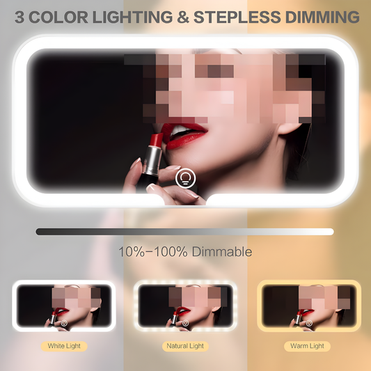 Rechargeable Car Make-Up LED Mirror