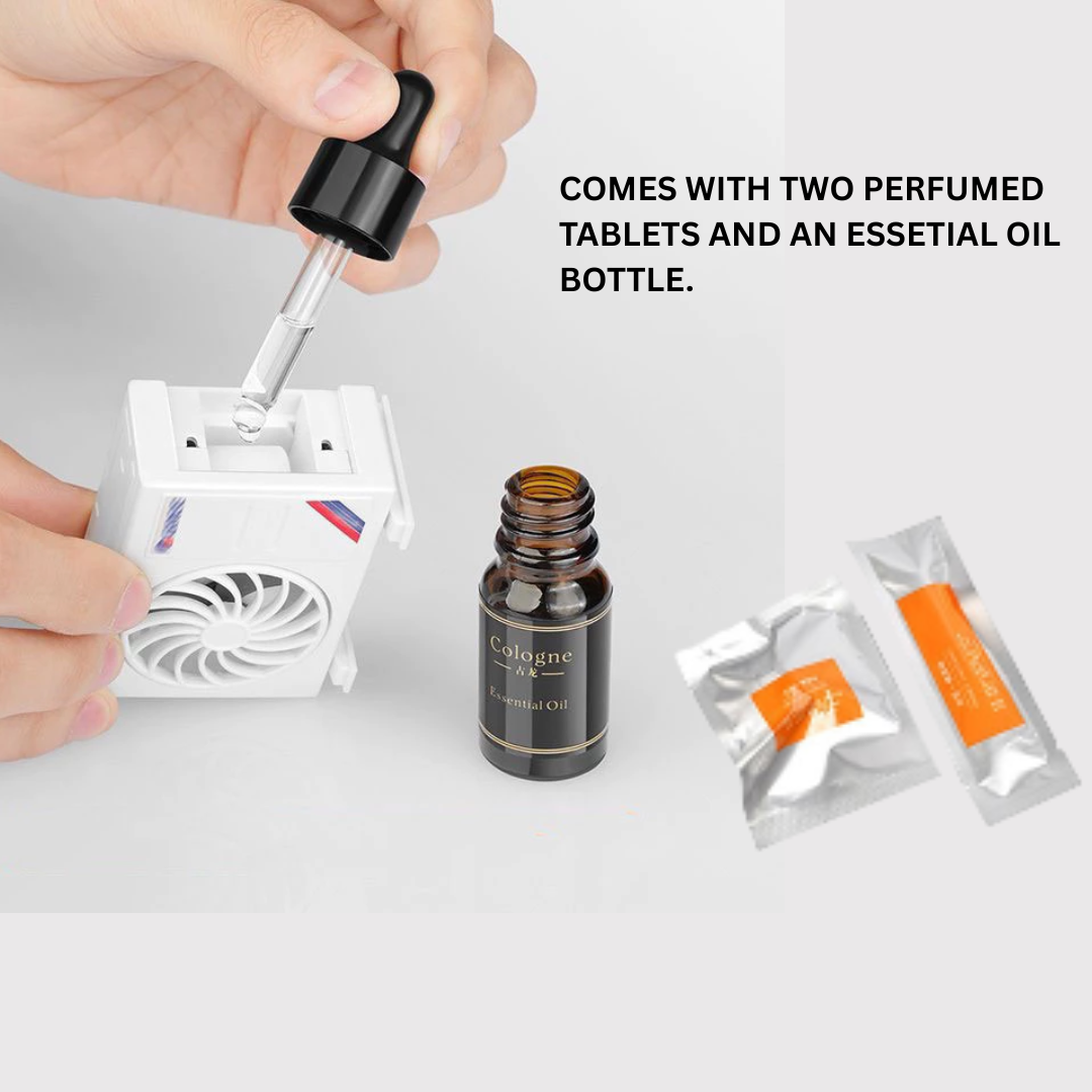 SOLAR AC CAR DASHBOARD PERFUME DECORATION