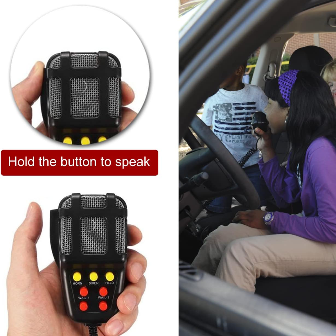 7-SOUND LOUD CAR - BIKE SIREN WITH MIC ALARM LOUDSPEAKER 12V
