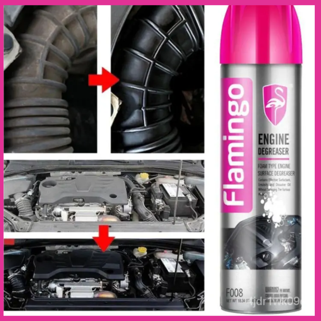FLAMINGO ENGINE DEGREASER 650 ML- CLEANER SHINER FOR CAR BIKE ENGINE