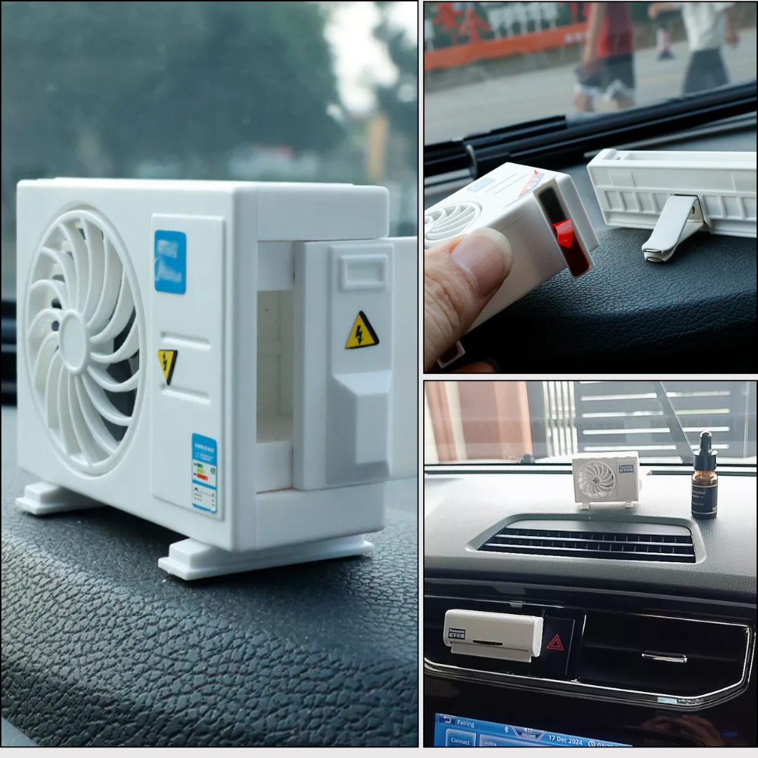 SOLAR AC CAR DASHBOARD PERFUME DECORATION