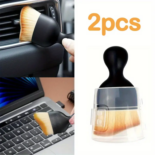 2 Pcs Car Detailing Brush Soft High Quality- Keyboard, Computer Cleaning