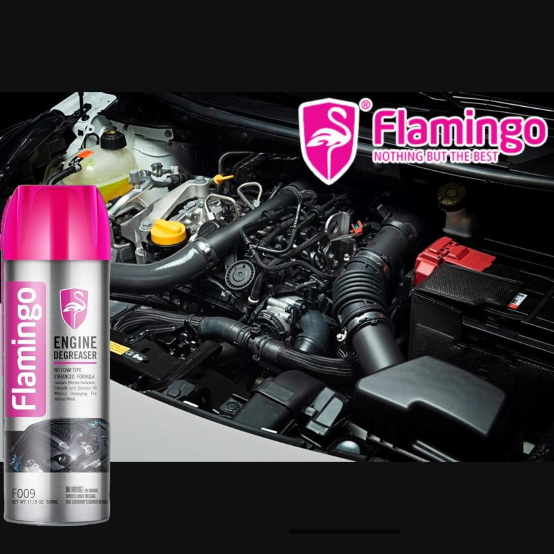 FLAMINGO ENGINE DEGREASER 650 ML- CLEANER SHINER FOR CAR BIKE ENGINE