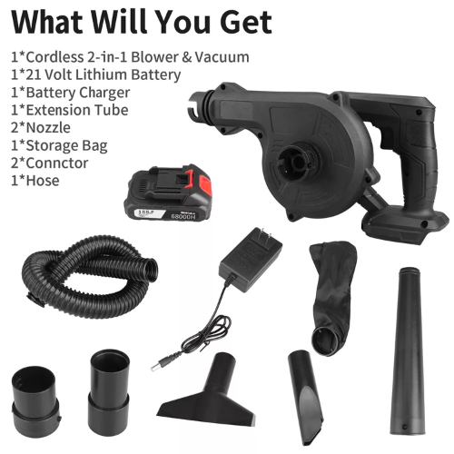 PORTABLE CAR BLOWER WITH BATTERY 40 MINS BATTERY TIMING - HIGH POWER PRESSURE