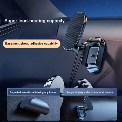 CAR MOBILE PHONE HOLDER FOLDABLE MAGNETIC 360 DEGREE