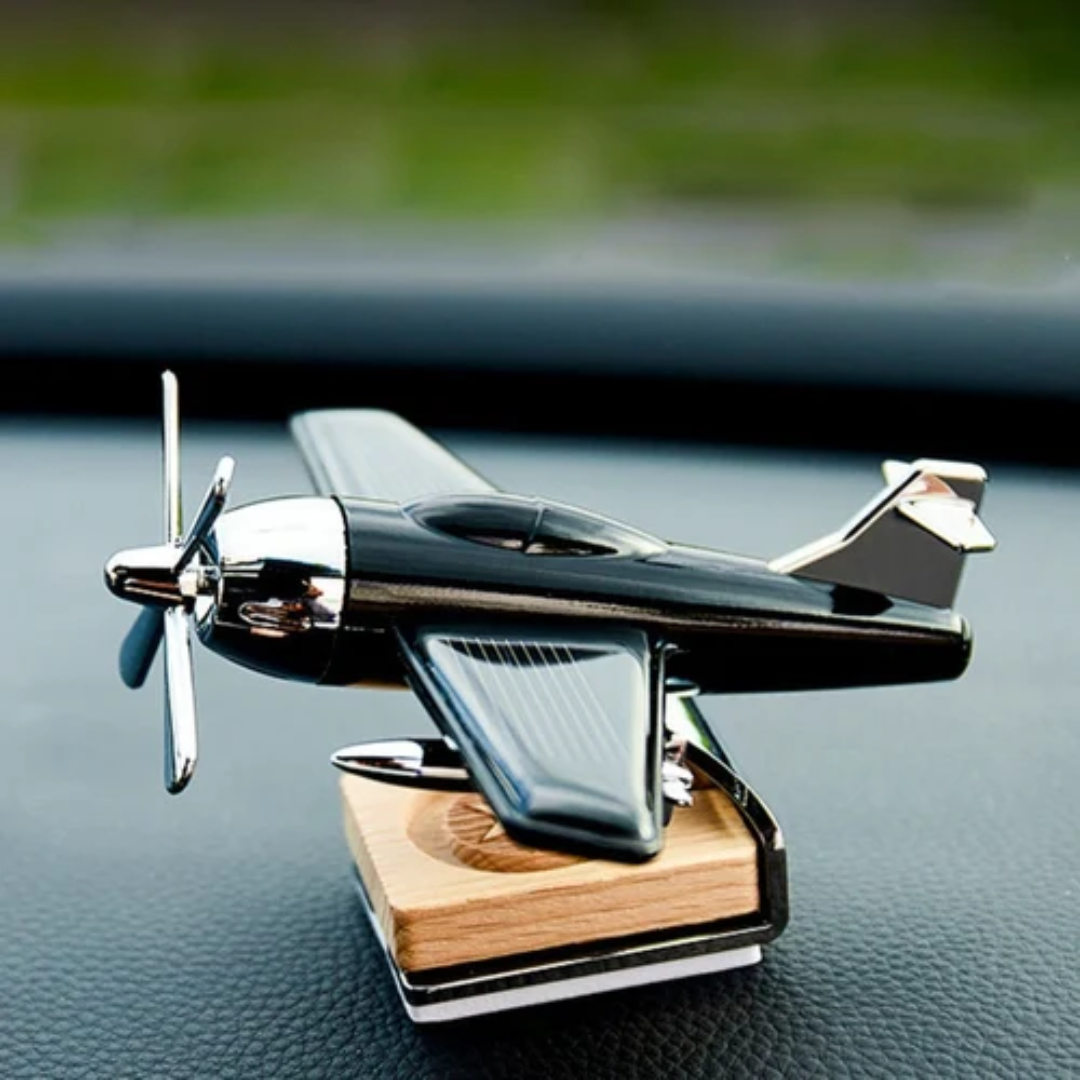 SOLAR AIRPLANE CAR DASHBOARD PERFUME DIFFUSER CAR AIR FRESHENER