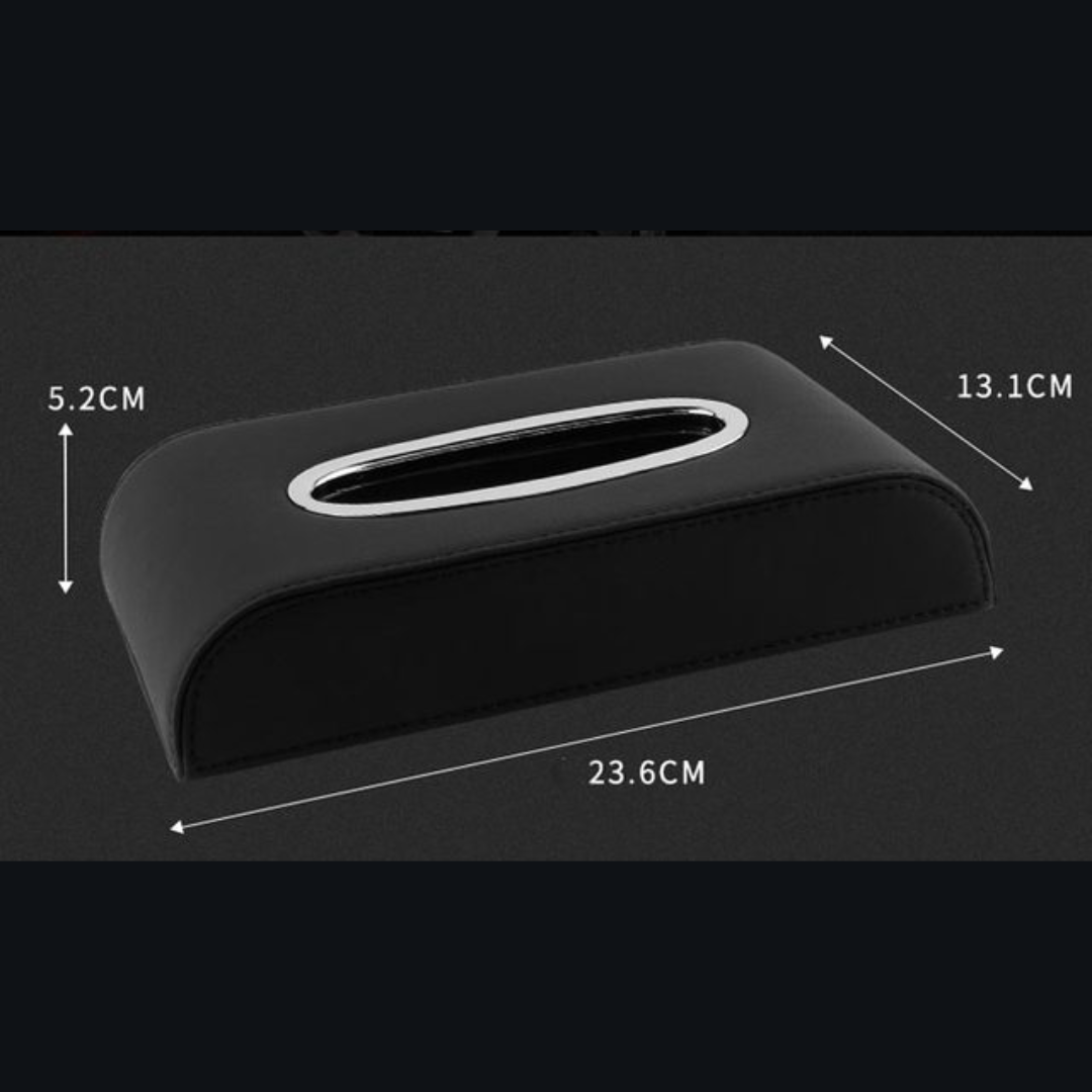 PU LEATHER HONDA CAR TISSUE BOX UNIVERSAL -BLACK HIGH QUALITY