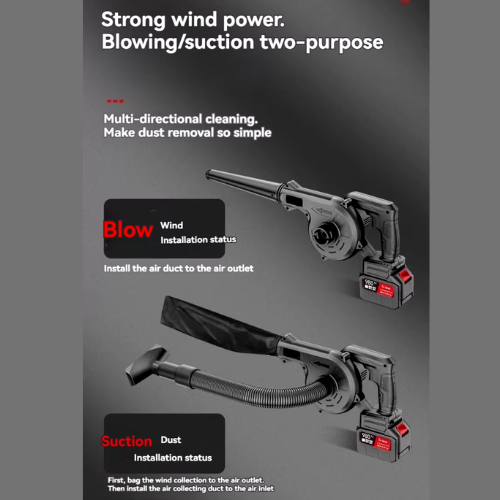 PORTABLE CAR BLOWER WITH BATTERY 40 MINS BATTERY TIMING - HIGH POWER PRESSURE