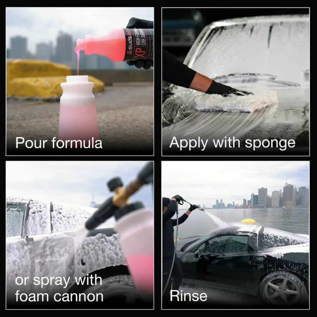 FLAMINGO ULTRA SHINE CAR & BIKE FOAM WASH & WAX SHAMPOO - (500ML)