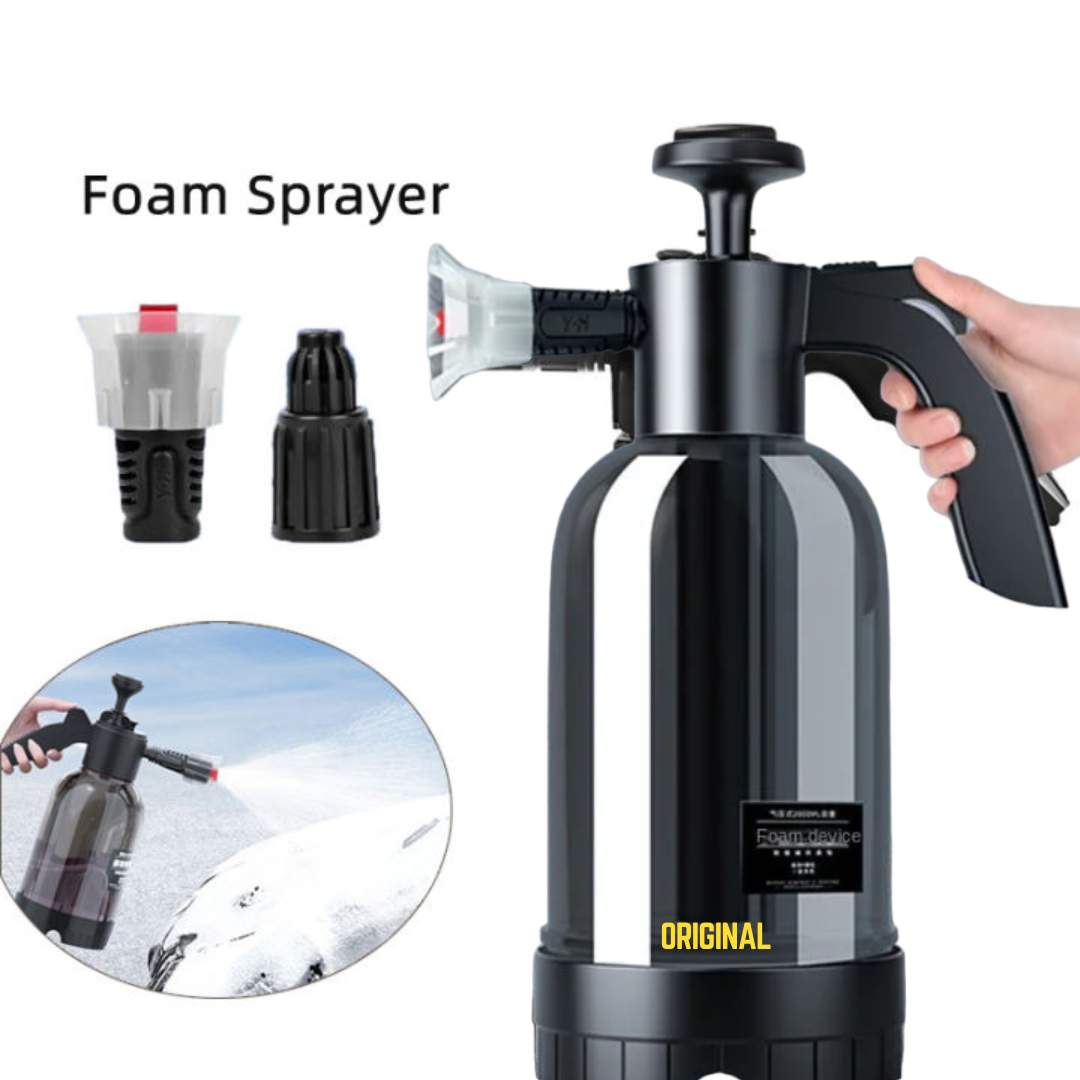PORTABLE HIGH PRESSURE CAR WASH FOAM SPRAYER 2L (BLACK) DURABLE BUILT