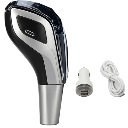 Universal Crystal Shape Gear Knob Car LED Crystal Touch Activated With ( Charger + Cable )