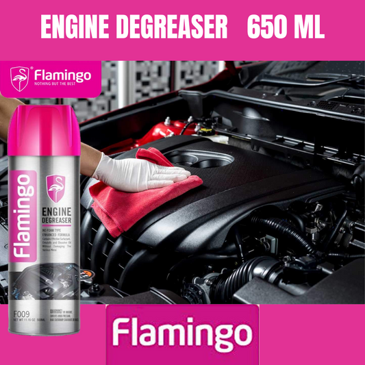 FLAMINGO  ENGINE DEGREASER 650 ML- CLEANER SHINER FOR CAR BIKE ENGINE