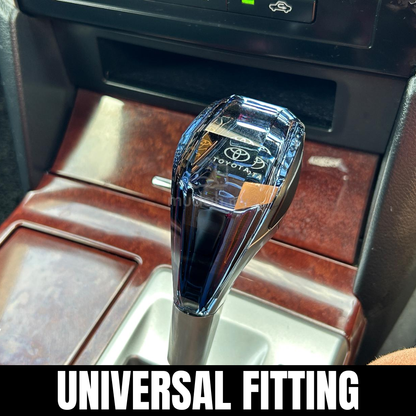 Universal Crystal Shape Gear Knob Car LED Crystal Touch Activated With ( Charger + Cable )