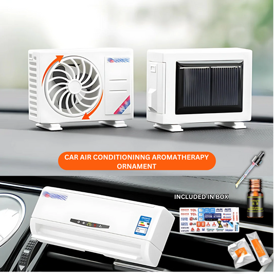 SOLAR AC CAR DASHBOARD PERFUME DECORATION