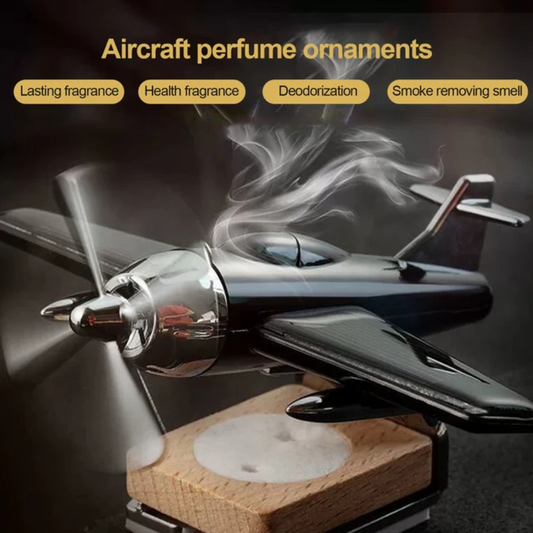 SOLAR AIRPLANE CAR DASHBOARD PERFUME DIFFUSER CAR AIR FRESHENER