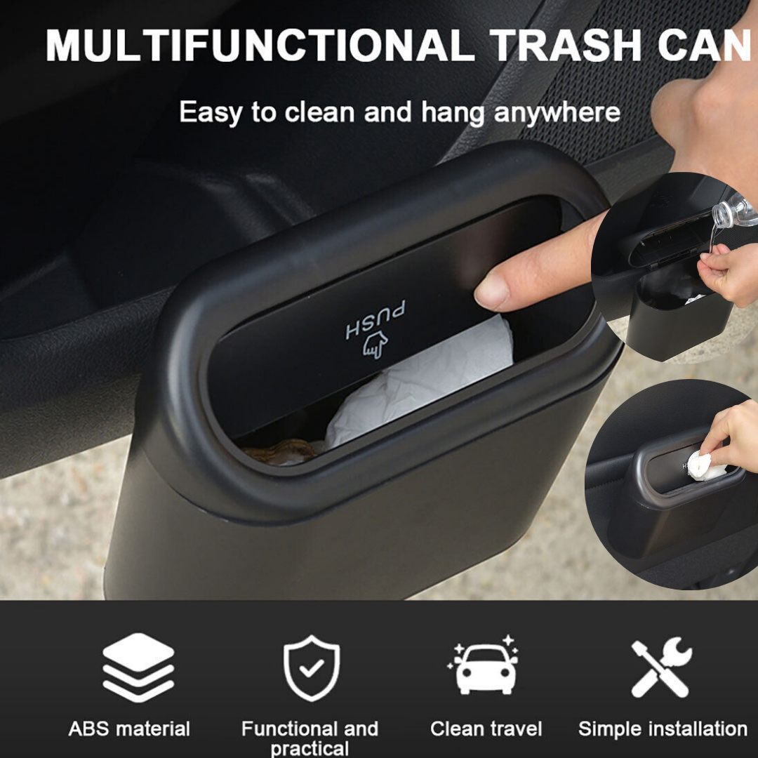 CAR DOOR TRASH BIN HANGING ABS MATERIAL