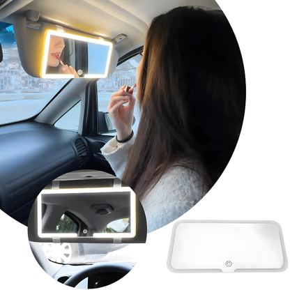 Rechargeable Car Make-Up LED Mirror