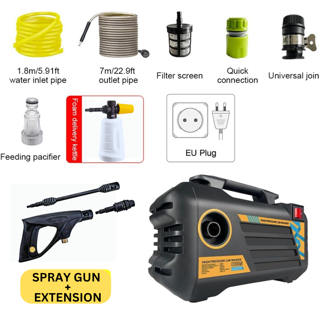 ORIGINAL 120 BAR HIGH POWER PRESSURE WASHER FOR CAR AND SOLAR WASH