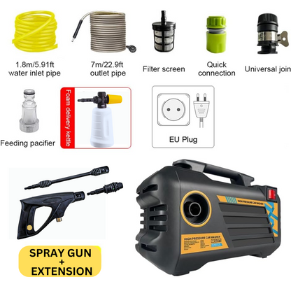 ORIGINAL 120 BAR HIGH POWER PRESSURE WASHER FOR CAR AND SOLAR WASH