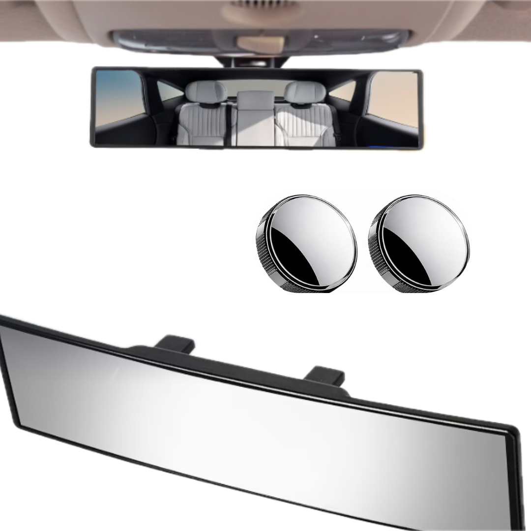 REAR VIEW  MIRROR + 2PCS CAR BLIND SPOT MIRROR