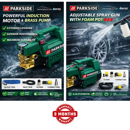 245 BAR Parkside Pressure Washer With 1 Year Warranty