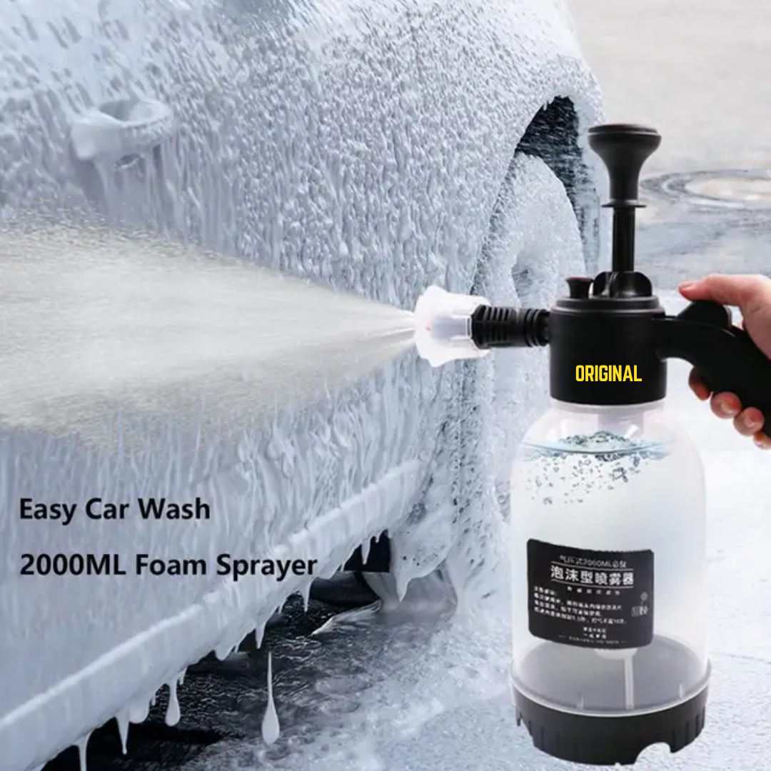 PORTABLE HIGH PRESSURE CAR WASH FOAM SPRAYER 2L (BLACK) DURABLE BUILT