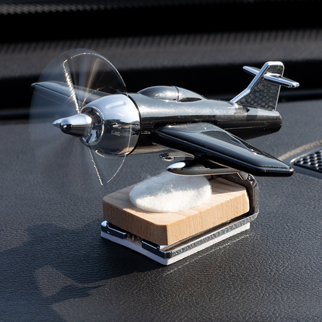 SOLAR AIRPLANE CAR DASHBOARD PERFUME DIFFUSER CAR AIR FRESHENER