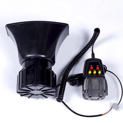 7-SOUND LOUD CAR - BIKE SIREN WITH MIC ALARM LOUDSPEAKER 12V