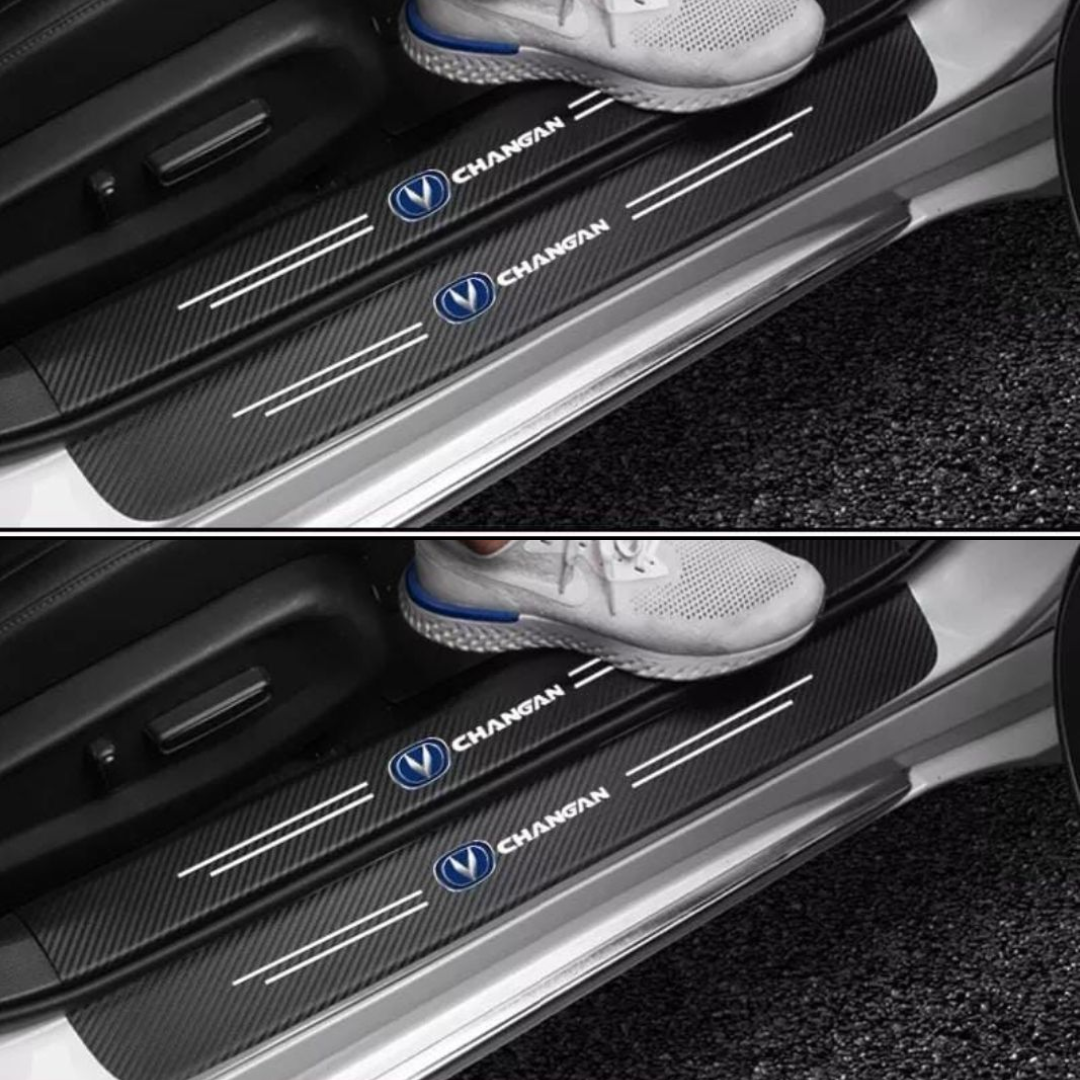 CHANGAN Logo Carbon Fiber Sill Protector