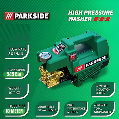 245 BAR Parkside Pressure Washer With 1 Year Warranty
