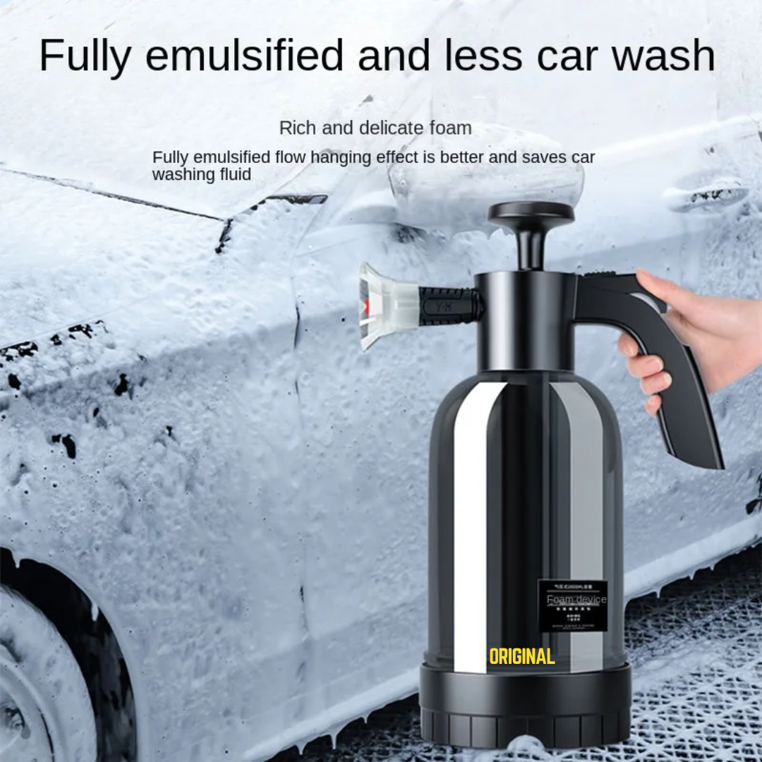 PORTABLE HIGH PRESSURE CAR WASH FOAM SPRAYER 2L (BLACK) DURABLE BUILT