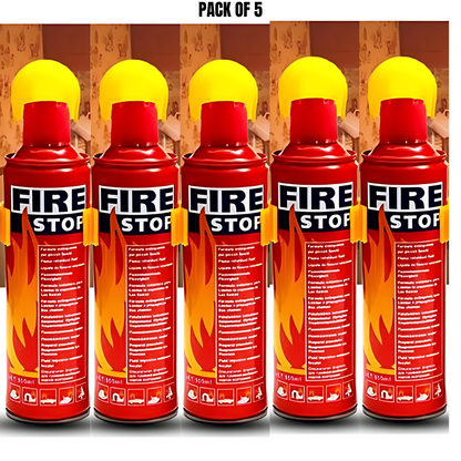 FIRE EXTINGUISHERS FOAM FIRE STOP 500ML  -FOR KITCHEN HOME CAR RESTURANT - 5 YEAR EXPIRY