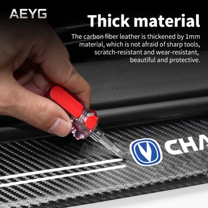 CHANGAN Logo Carbon Fiber Sill Protector