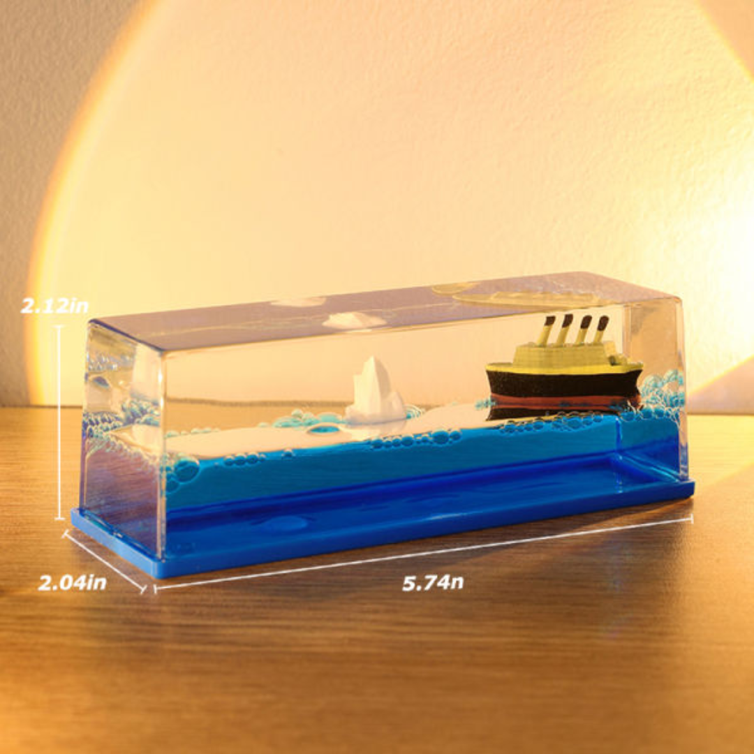 CAR DASHBOARD DECORATION TITANIC CRUISE SHIP- ACRYLIC DESIGN