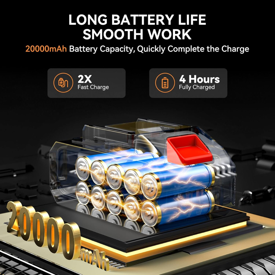 PORTABLE HIGH PRESSURE WASHER CAR SOLAR PANELS (2 BATTERY) -3 MONTH WARRANTY