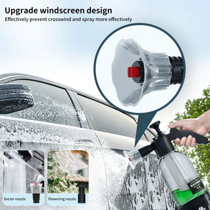 PORTABLE HIGH PRESSURE CAR WASH FOAM SPRAYER 2L (BLACK) DURABLE BUILT