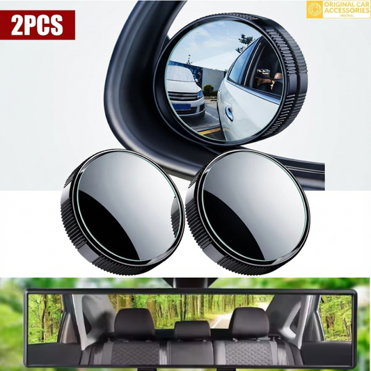 REAR VIEW  MIRROR + 2PCS CAR BLIND SPOT MIRROR