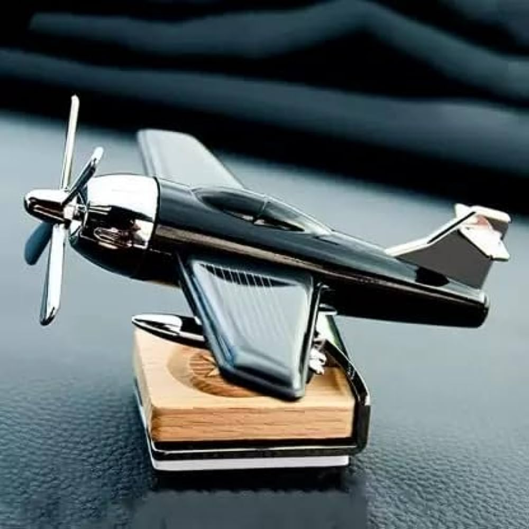 SOLAR AIRPLANE CAR DASHBOARD PERFUME DIFFUSER CAR AIR FRESHENER