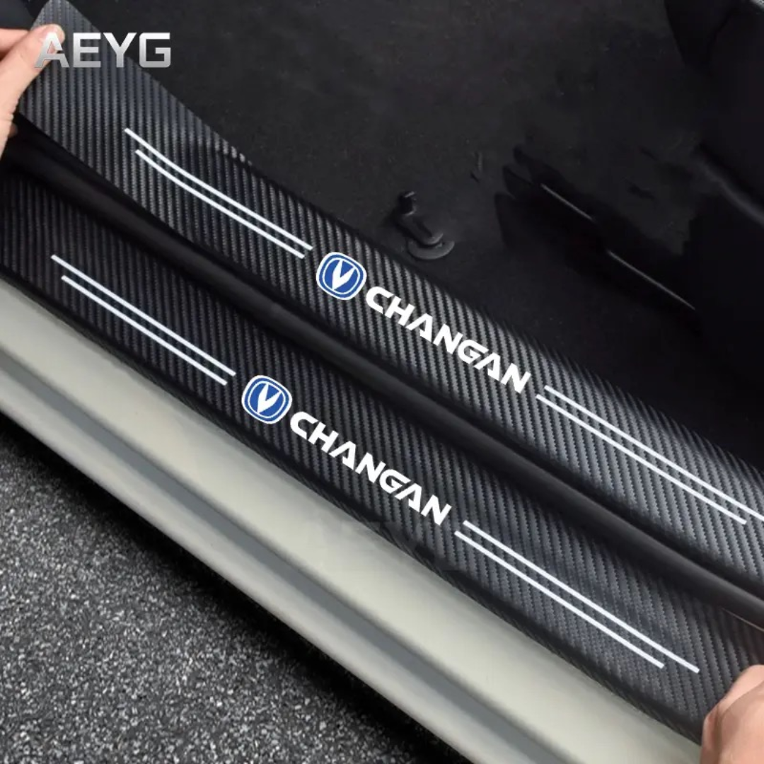 CHANGAN Logo Carbon Fiber Sill Protector