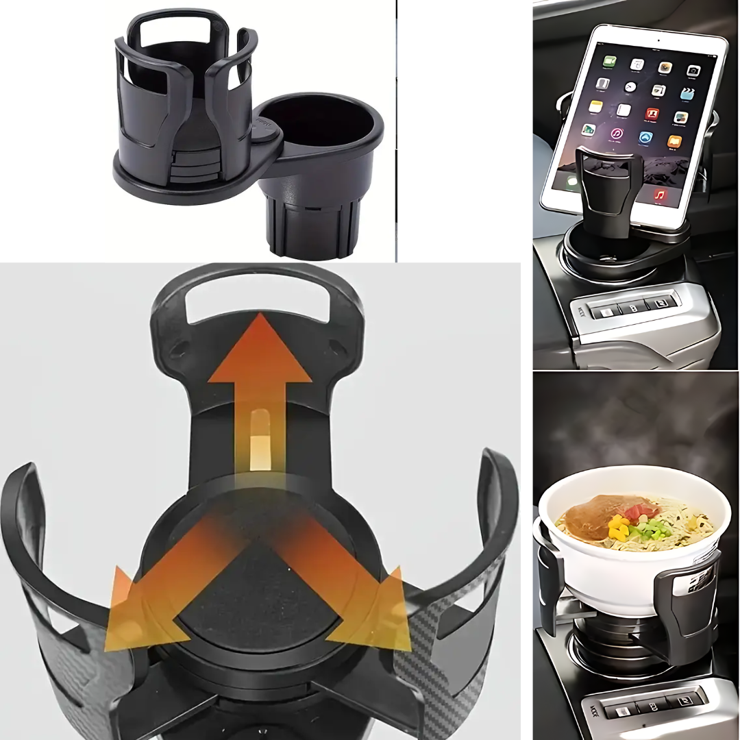 UNIVERSAL 2 IN 1 CAR CUP HOLDER 360° ROTATING