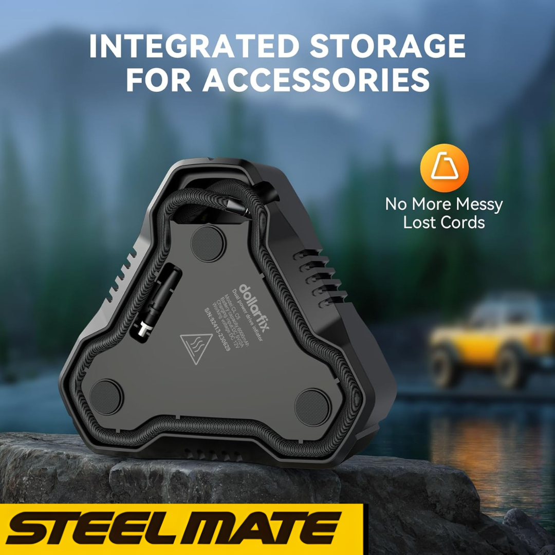 STEELMATE T11 AIR COMPRESSOR PUMP WITH 6 MONTHS WARRANTY - AUTO SHUT-OFF