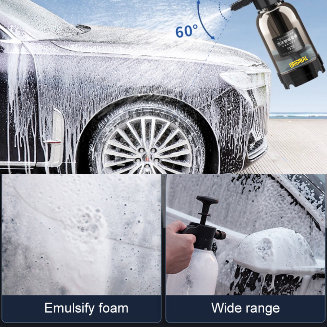 PORTABLE HIGH PRESSURE CAR WASH FOAM SPRAYER 2L (BLACK) DURABLE BUILT