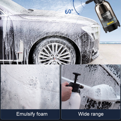 PORTABLE HIGH PRESSURE CAR WASH FOAM SPRAYER 2L (BLACK) DURABLE BUILT